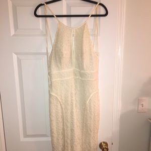 White lace gown